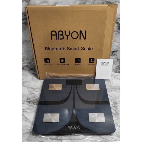 Abyon Blue Tooth Smart Scale. High Precision Family Share Smart Cloud Open Box