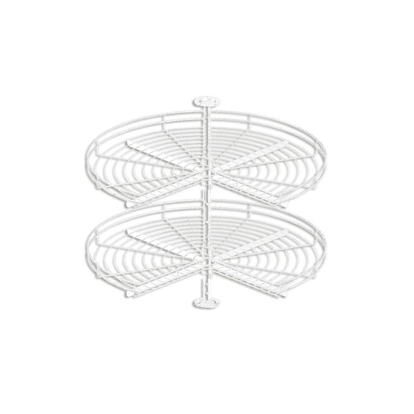 REJS THREE QUARTER KITCHEN CABINET 270 DEGREE CORNER CAROUSEL (Ø750, WHITE)