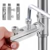 Broken Pipe Thread Extractor Tool, Broken Valve Thread Extractor, Broken Faucet Removal Tool (Silver)
