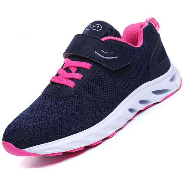 ZUSERIS Rehabilitation Shoes, Nursing Shoes, Walking Shoes, Men's, Women's, Sneakers, Elderly Shoes, Velcro, Respect for the Aged Day, Everyday Wear, Non-Slip, Breathable, Mother's Day, red·blue