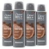 Dove Men+Care Stimulating Antiperspirant Dry Spray Deodorant Cedarwood & Tonka Beans 4 Count 48-hour Odor Protection Deodorant For Men Naturally Derived Plant-Based Moisturizer 3.8 oz