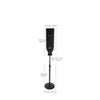 Floor Stand for Touchless Automatic Sanitizer Dispenser - Black Stainless Steel