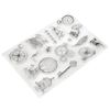 Creativity Essentials"Steampunk" Stamp Set, Clear, A5, 16-Piece, 0.3 x 14.8 x 21 cm
