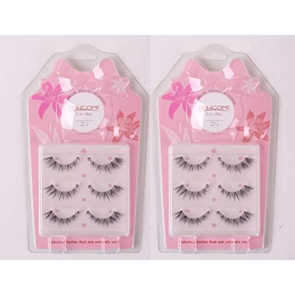 NEWCOME Eye Butt Long Long False Eyelashes Tsukema Tukematuge Eyelashes (Case of 302)