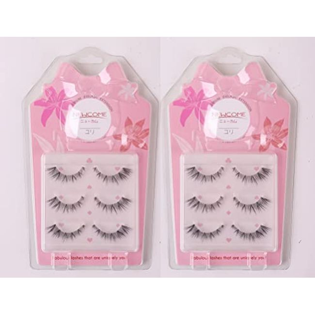 NEWCOME Eye Butt Long Long False Eyelashes Tsukema Tukematuge Eyelashes (Case of 302)