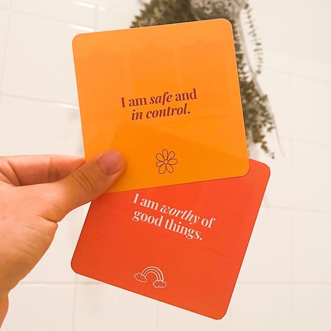 Shower self-care Affirmation Cards