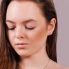 Sreema London Sterling Silver Heart Stud Earrings
