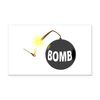 CafePress Bomb and Match Rectangle Car Bumper Magnet