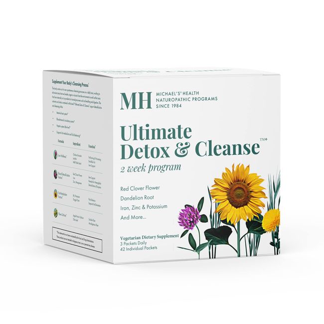 MICHAEL'S Health Naturopathic Programs Ultimate Detox & Cleanse 2 Week Program - 42 Individual Packets - Kosher - 14 Servings