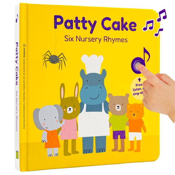 Cali's Books Patty Cake Nursery Rhymes | Books for 1 Year Old | 1 Year Old Girl Gifts | Musical Toys for Toddlers 1-3 | Interactive Sound Book | Nursery Rhyme Books for 1 Year Old Boys & Girls