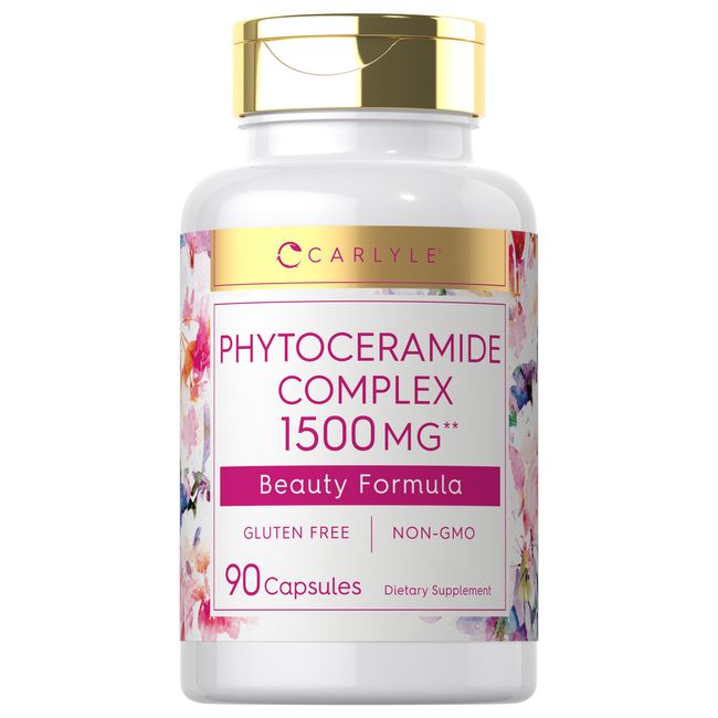 Phytoceramide Complex | 1500mg Capsules | 90 Count | Non-GMO | by Carlyle