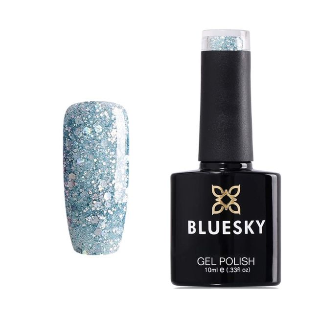 Bluesky Mint Glitter Dazzing Mint BLZ49 Diamond Mint Nail Gel Polish UV LED Soak Off 10ml