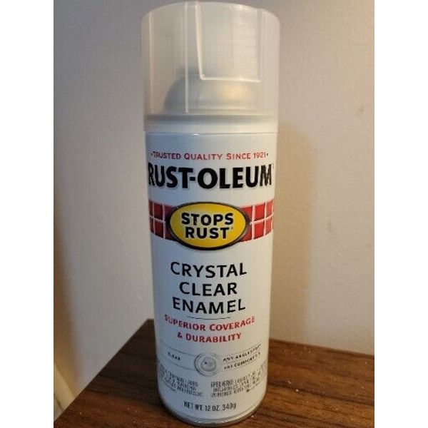 Rust-Oleum CRYSTAL CLEAR ENAMEL 7701830 Protective Spray Paint 12oz NEW Aero