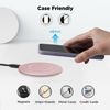 15W Wireless Charger Fast Pink Compatible with Google Pixel 9/Pixel 9 Pro, Charging Pad Slim Quick Charge