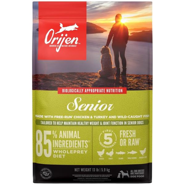 ORIJEN Senior Dog Food 13lb Grain-Free Fresh Dog Food for Senior Dogs