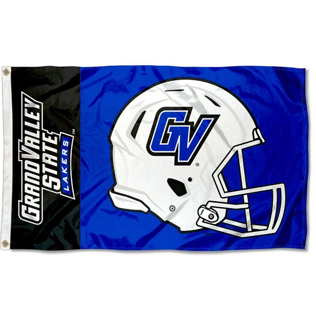 Grand Valley State Lakers Football Helmet Flag