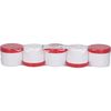 Salbenkruke weiß 150gr incl. Deckel rot, 5 St