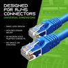 GearIT 20-Pack, Cat5e Ethernet Patch Cable 3 Feet - Snagless RJ45 Computer LAN Network Cord, Blue