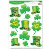 St Patrick's Day Window Clings 12" x 17" Sheet St Patrick's Day Decorations