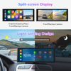 Large Screen Portable 10.26" Carplay Android Auto 4k Dash Cam Car Stereo SAT NAV