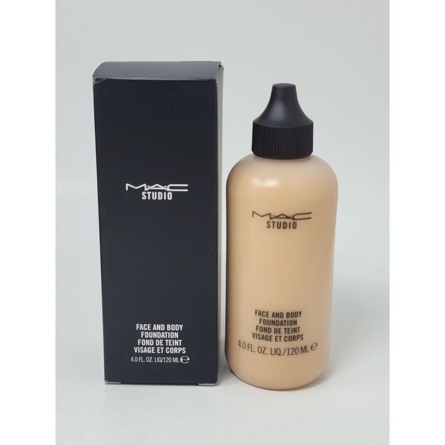 New Authentic MAC Studio Face & Body Foundation N3 Jumbo Size 120 ml / 4.0 oz