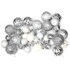 Robelli Christmas Shatterproof Bauble Set For Whole Xmas Tree - 36pc (Silver/White)