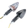 Bike It Motorcycle Mini Arrow Indicators - Carbon Effect Body