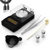 Compact Digital Milligram Scale with Calibration Weight Black Powder Scale