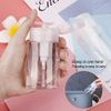 Nail Polish Remover Pump Dispenser, Push Down Cleanser Bottle for Make Up, 100ml Travel Liquid Bottle Container for Nail Art Tool Set, 2PCS