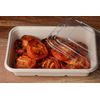 [ 100 Pack ] Compostable Eco Friendly Container Trays with Clear Lids 34oz.