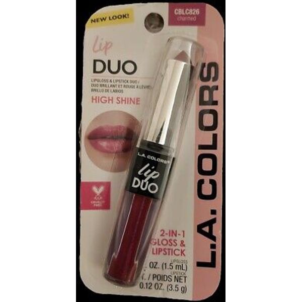 L.A. Colors Lipstick Lip Gloss Duo   Charmed  *NEW*