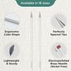 KnitPro Nova Cubics Single Pointed Needles 12" (30cm) | 5.50mm