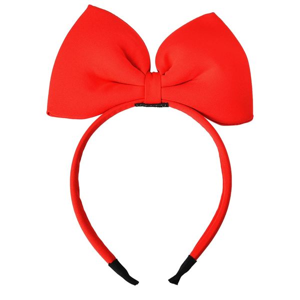 Bow Headband Headbands for Girls Women - 1Pcs Large Red Bow Headbands/Hairband/Headwraps/Headwears for Valentines Day Christmas Gifts Fashion Birthday Party Cosplay Costume Accessories Gifts Red