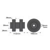 AB Tools Boat/Jetski/Dinghy Trailer Double Roller Rubber 16mm Bore 8 Pack