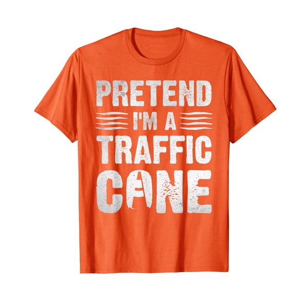 PRETEND I'M A TRAFFIC CONE - Lazy Halloween Costume T-Shirt, orange, S