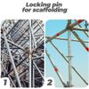 OSALADI 10pcs Compact Scaffold Locking Pin Professional Scaffolding Fixed Pin Small Scaffolding Replacement
