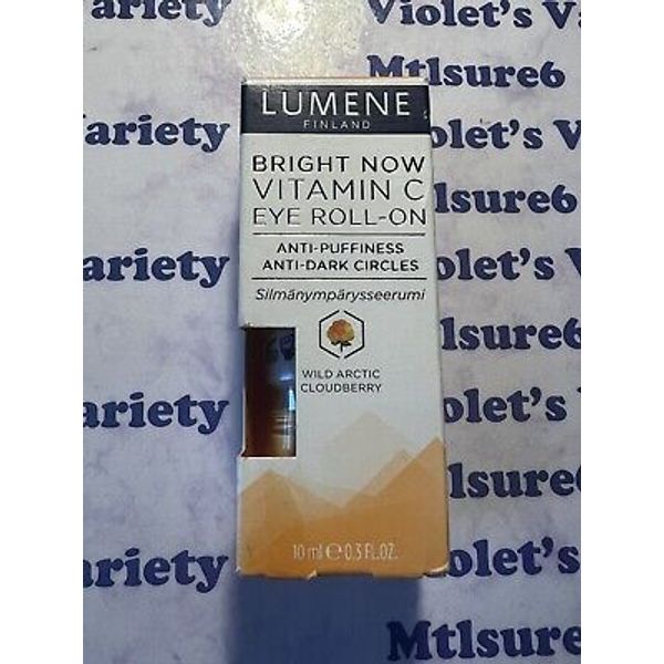 Lumene Bright Now Vitamin C Eye Roll-On Serum Treatment Anti-Dark Circles NEW