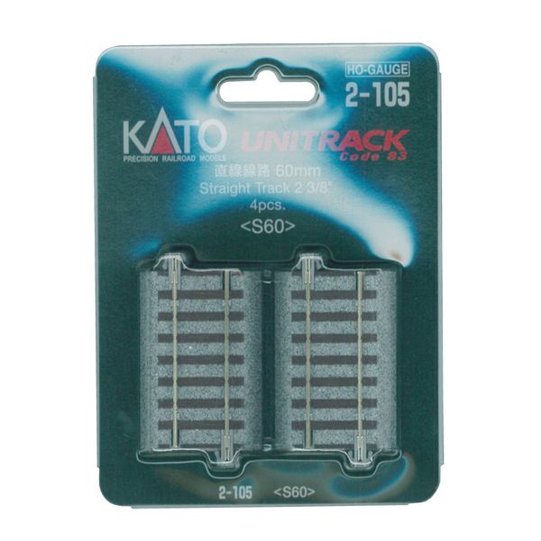 Kato 2-105 Unitrack (S60) Straight Track 60mm 4pcs