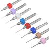 sourcing map Micro PCB Drill Bit Set, 1/8" Shank 0.1mm-2mm Solid Tungsten Carbide CNC Engraving Print Circuit Board Drill Bits Rotary Tool 20pcs