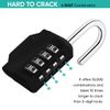 2 Pack x Combination Locker Padlock, 4 Digit Coded Padlock, Gym Lock, School Locker Lock, Weatherproof Combination Lock Outdoor
