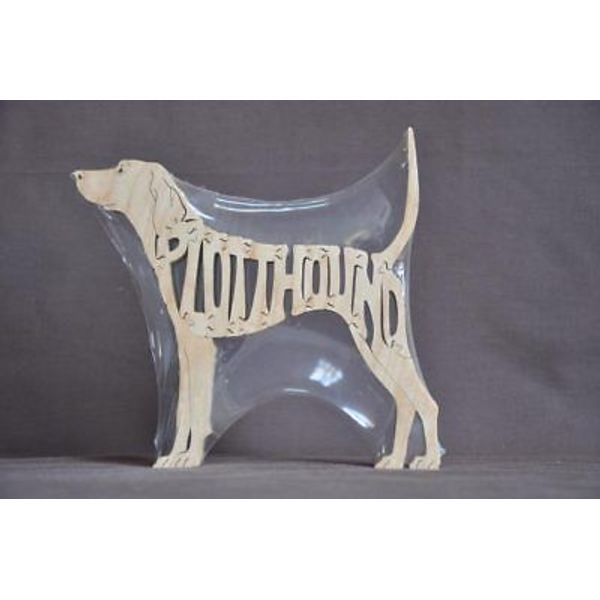 Plott Hound Scent Hound Hunting Dog Wood Toy Scroll Saw Puzzle Figurine Art