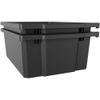 Pemberly Row 6" Plastic Storage Bin 2-Pack Graphite/Charcoal