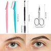 Karjiaja 22 Pcs Eyebrow Razor Trimmer Shaper Face Eyebrow Razor Fine Facial Hair Remover Facial Hair Sharper Face Shaver Blade Eyebrow Shaping Knife Eyebrow Shaver Dermaplaning Face Exfoliating Tool