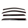 Front & Rear Window Rain Deflector Guard Smoked for Tacoma Crew
