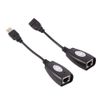 USB2.0 RJ45 Extension Adapter,over Cat5/RJ45/Cat6 Ethernet USB Male/Female Extender Kit