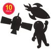Baker Ross AR677 Solar System Scratch Art Decorations (Pack of 10)