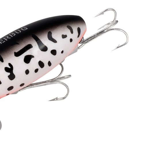 Arbogast Jitterbug Topwater Bass Fishing Lure, Excellent for Night Fishing, Coach Dog Orange Belly, 2 1/2" 3/8 oz