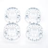 harpfeas 4PCS Imperial Inch Size LP Guitar Speed Dial Knobs 24 Fine Splines Control Knobs for USA Les Paul/CTS Pots (Transparent)