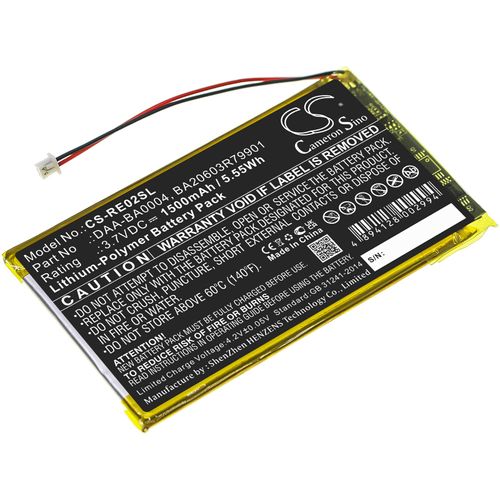 Aibatu 3.7V 1500mAh DAA-BA0004 BA20603R79901 Battery Replacement for Zen 20GB Zen 40GB DAP-HD0014 Labs Nomad Jukebox Zen