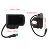 E-Bike Compatible LCD Display Stable LCD Screen Conversion with Waterproof Connector Fits 22.2mm Handlebars